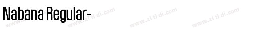 Nabana Regular字体转换